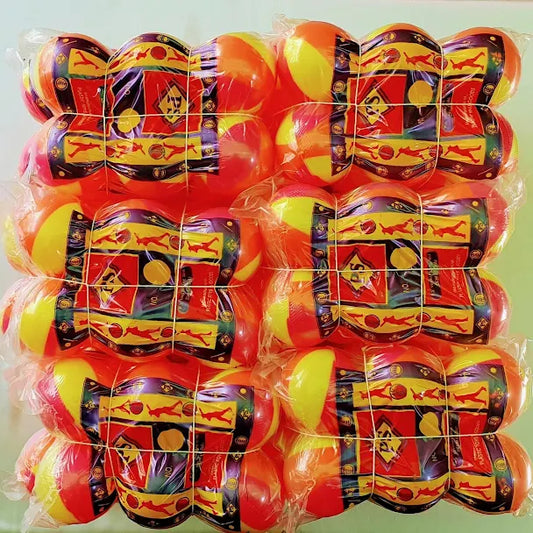 Triple Color 2.75" Inch Plastic Ball - 17 Grams